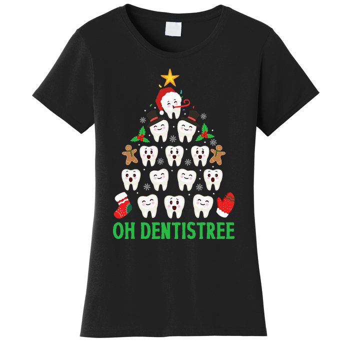 Christmas Dentist Oh Dentistree Funny Xmas Dental Women's T-Shirt