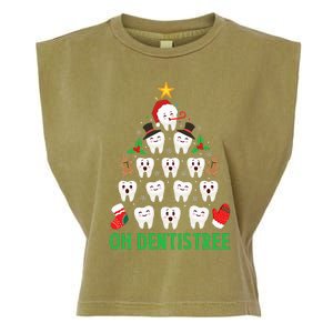 Christmas Dentist Oh Dentistree Funny Xmas Dental Garment-Dyed Women's Muscle Tee