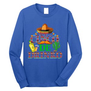 Cinco De O Funny Mexican Cinco De Mayo Ing Party Gift Long Sleeve Shirt