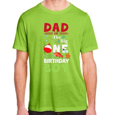 Cute Dad Of The Big One Birthday Fishing 1st First Birthday Gift Adult ChromaSoft Performance T-Shirt