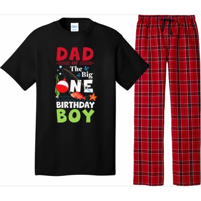 Cute Dad Of The Big One Birthday Fishing 1st First Birthday Gift Pajama Set