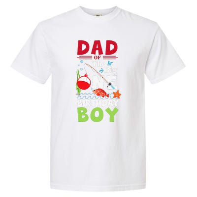 Cute Dad Of The Big One Birthday Fishing 1st First Birthday Gift Garment-Dyed Heavyweight T-Shirt