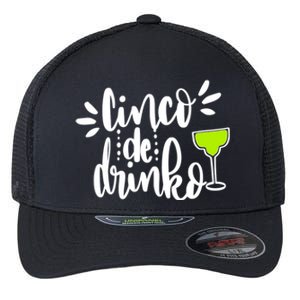 Cinco De O Letters Cute Margarita Cocktail Graphic Gift Flexfit Unipanel Trucker Cap