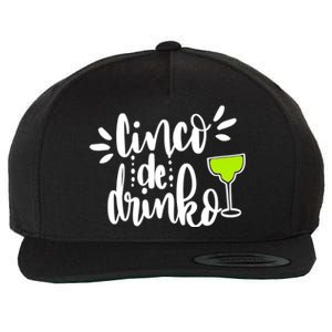 Cinco De O Letters Cute Margarita Cocktail Graphic Gift Wool Snapback Cap