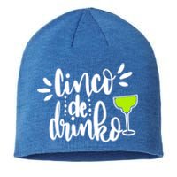 Cinco De O Letters Cute Margarita Cocktail Graphic Gift Sustainable Beanie