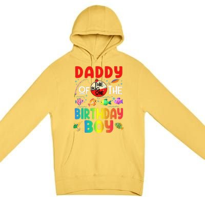 Cute Daddy Of The Birthday Ofishally One Birthday Outfit Premium Pullover Hoodie