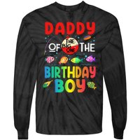 Cute Daddy Of The Birthday Ofishally One Birthday Outfit Tie-Dye Long Sleeve Shirt