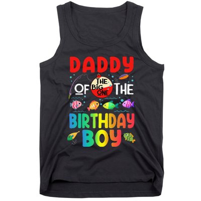 Cute Daddy Of The Birthday Ofishally One Birthday Outfit Tank Top