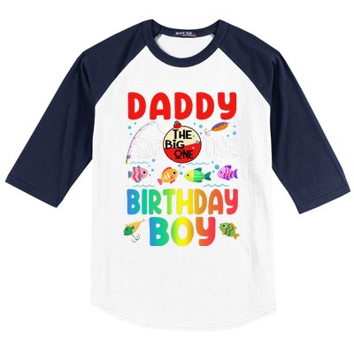 Cute Daddy Of The Birthday Ofishally One Birthday Outfit Baseball Sleeve Shirt