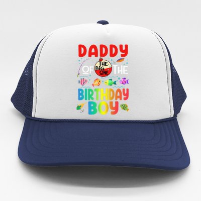 Cute Daddy Of The Birthday Ofishally One Birthday Outfit Trucker Hat