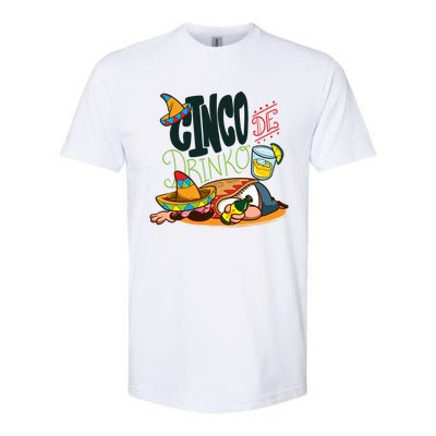 Cinco De O Mexican Cactus Guitar Cinco De Mayo Gift Softstyle® CVC T-Shirt