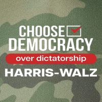 Choose Democracy Over Dictatorship Harris Walz Legacy Tie Dye Trucker Hat