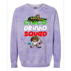 Cinco De O Mexican Sombrero Alcohol Mexico Great Gift Colorblast Crewneck Sweatshirt