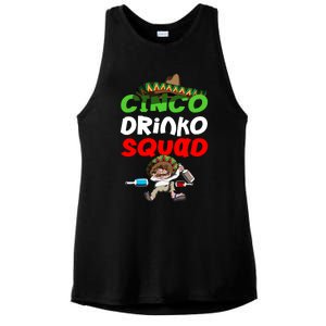 Cinco De O Mexican Sombrero Alcohol Mexico Great Gift Ladies PosiCharge Tri-Blend Wicking Tank