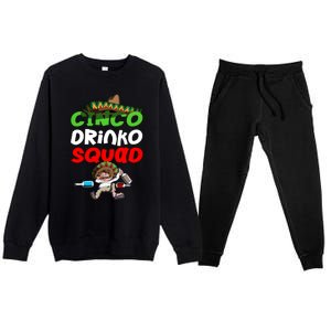 Cinco De O Mexican Sombrero Alcohol Mexico Great Gift Premium Crewneck Sweatsuit Set