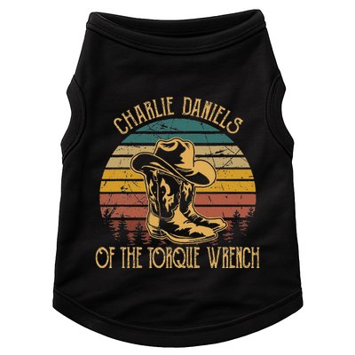 Charlie Daniels Of The Torque Wrench Sunset Boots Hats Doggie Tank