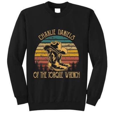 Charlie Daniels Of The Torque Wrench Sunset Boots Hats Sweatshirt