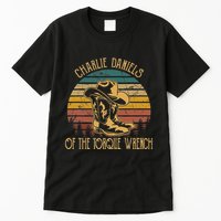 Charlie Daniels Of The Torque Wrench Sunset Boots Hats Tall T-Shirt