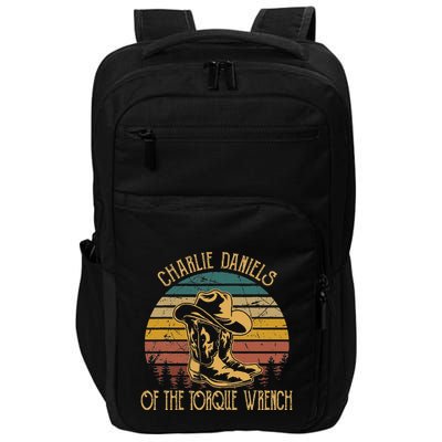 Charlie Daniels Of The Torque Wrench Sunset Boots Hats Impact Tech Backpack