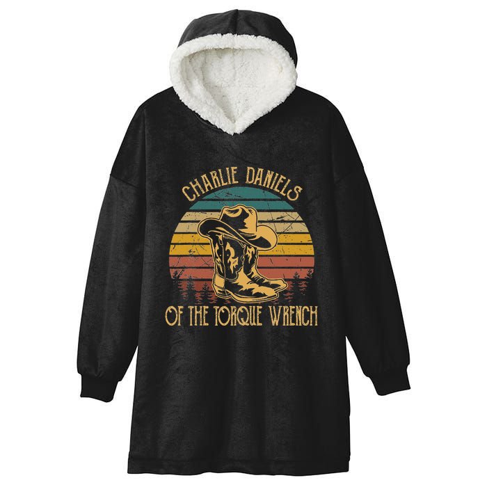 Charlie Daniels Of The Torque Wrench Sunset Boots Hats Hooded Wearable Blanket
