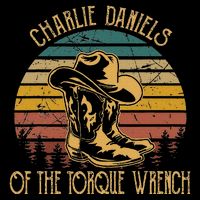 Charlie Daniels Of The Torque Wrench Sunset Boots Hats 7-Panel Snapback Hat