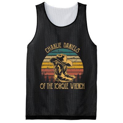 Charlie Daniels Of The Torque Wrench Sunset Boots Hats Mesh Reversible Basketball Jersey Tank