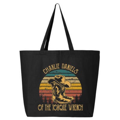 Charlie Daniels Of The Torque Wrench Sunset Boots Hats 25L Jumbo Tote