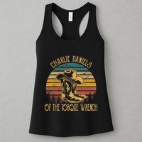 Charlie Daniels Of The Torque Wrench Sunset Boots Hats Womens Tank Top