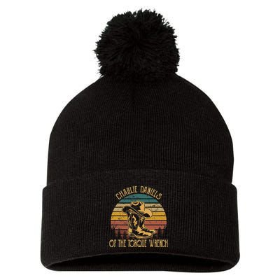 Charlie Daniels Of The Torque Wrench Sunset Boots Hats Pom Pom 12in Knit Beanie