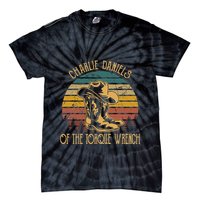 Charlie Daniels Of The Torque Wrench Sunset Boots Hats Tie-Dye T-Shirt