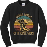 Charlie Daniels Of The Torque Wrench Sunset Boots Hats Kids Sweatshirt