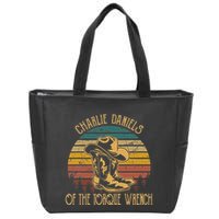 Charlie Daniels Of The Torque Wrench Sunset Boots Hats Zip Tote Bag