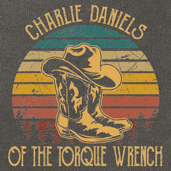 Charlie Daniels Of The Torque Wrench Sunset Boots Hats Cotton Canvas Backpack