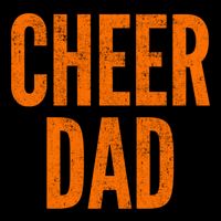 Cheer Dad Orange And Black Cheerleading Matching Parents Gift Cooling Performance Crew T-Shirt