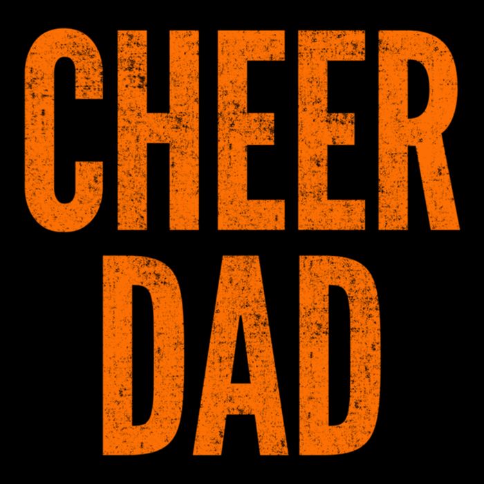 Cheer Dad Orange And Black Cheerleading Matching Parents Gift Cooling Performance Crew T-Shirt