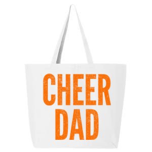 Cheer Dad Orange And Black Cheerleading Matching Parents Gift 25L Jumbo Tote