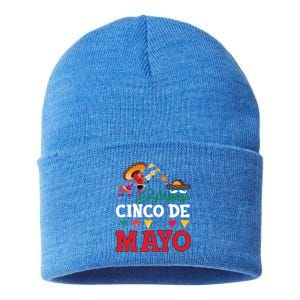 Cinco De O Gift Party Funny Cinco De Mayo Gift Sustainable Knit Beanie