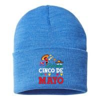 Cinco De O Gift Party Funny Cinco De Mayo Gift Sustainable Knit Beanie