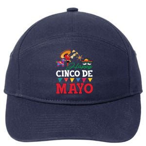 Cinco De O Gift Party Funny Cinco De Mayo Gift 7-Panel Snapback Hat