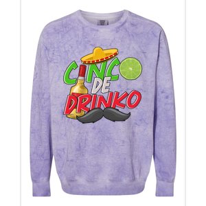 Cinco De O Gift Colorblast Crewneck Sweatshirt