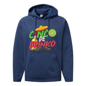 Cinco De O Gift Performance Fleece Hoodie