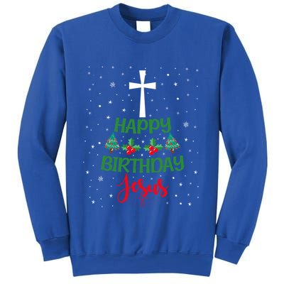 Christmas Day Outfit Happy Birthday Jesus Holiday Funny Gift Sweatshirt