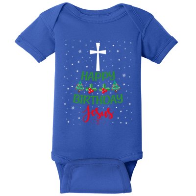 Christmas Day Outfit Happy Birthday Jesus Holiday Funny Gift Baby Bodysuit