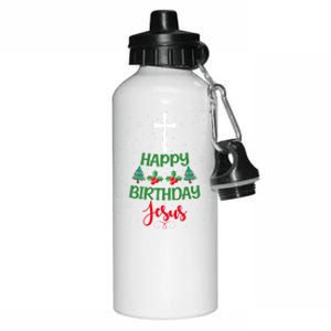 Christmas Day Outfit Happy Birthday Jesus Holiday Funny Gift Aluminum Water Bottle