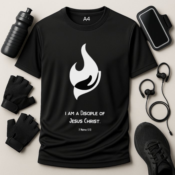 Christian Disciple Of Jesus Christ Gospel Lds Yw Ym Theme Cooling Performance Crew T-Shirt