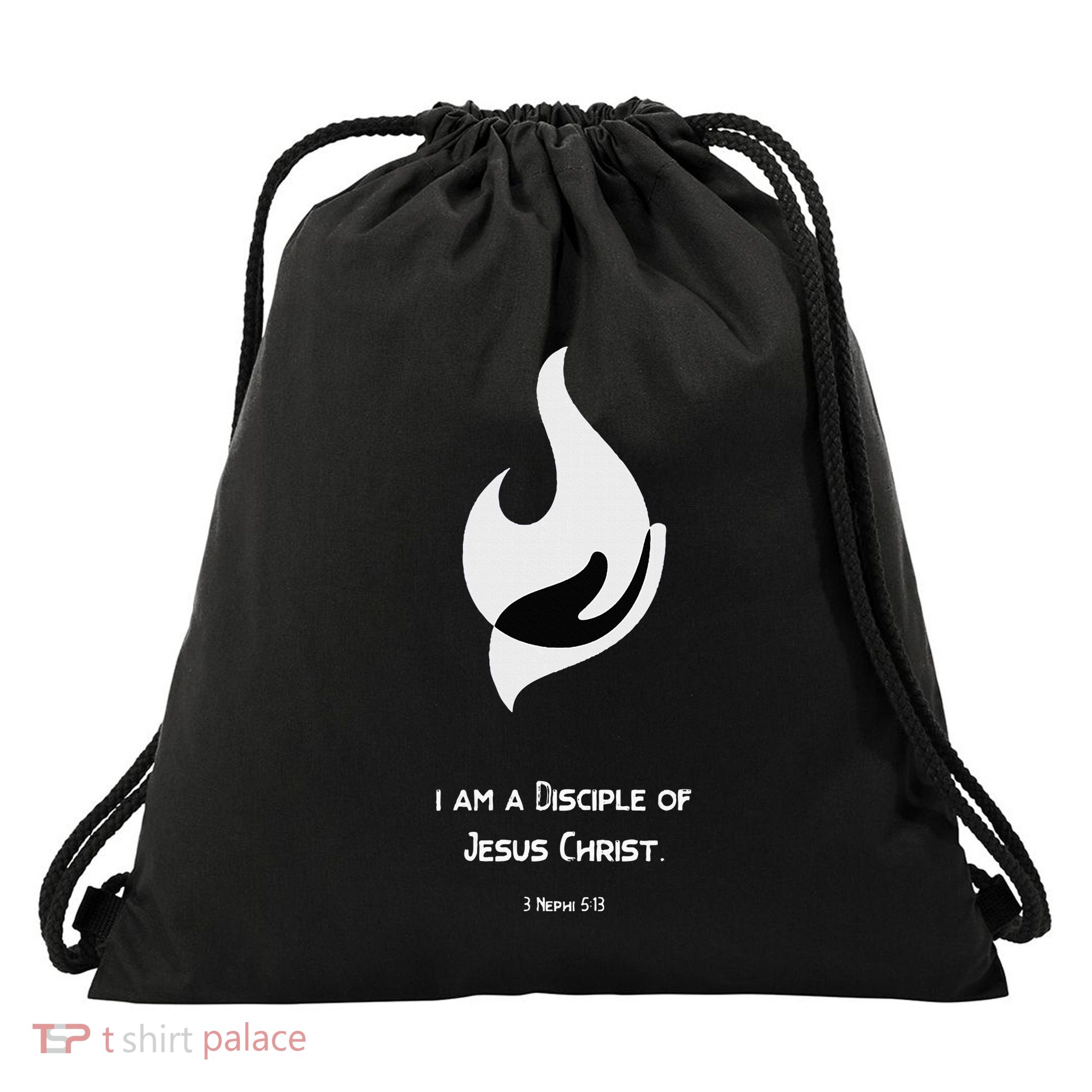 Christian Disciple Of Jesus Christ Gospel Lds Yw Ym Theme Drawstring Bag