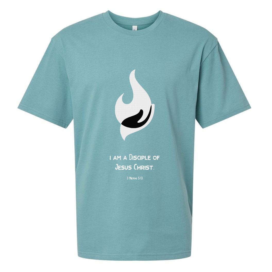 Christian Disciple Of Jesus Christ Gospel Lds Yw Ym Theme Sueded Cloud Jersey T-Shirt