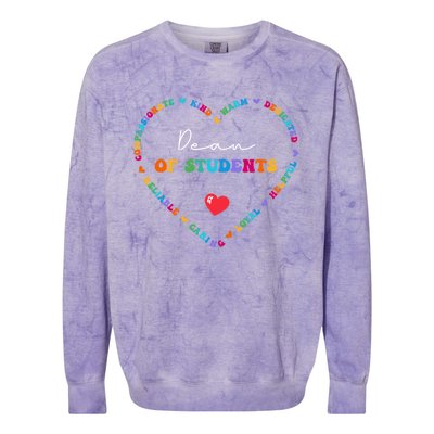 Cute Dean Of Students Appreciation Week Back To School Cool Gift Colorblast Crewneck Sweatshirt