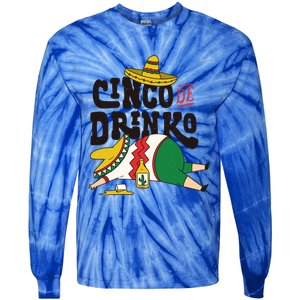 Cinco De O Cinco De Mayo Party Design Gift Tie-Dye Long Sleeve Shirt