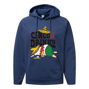 Cinco De O Cinco De Mayo Party Design Gift Performance Fleece Hoodie